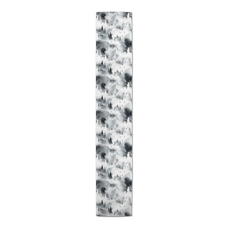 90" Neutral Forest Landscape Table Runner