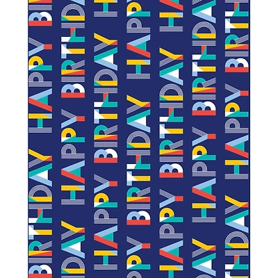 JAM Paper Rainbow Happy Birthday Design Tissue Paper, 12ct.