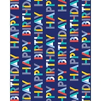 JAM Paper Rainbow Happy Birthday Design Tissue Paper, 12ct.