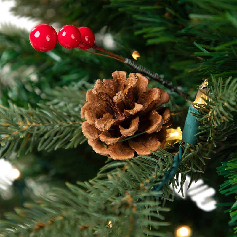 4.5ft. Pre-Lit Real Touch™ Mixed Noble Spruce Artificial Christmas Tree, Warm White Lights