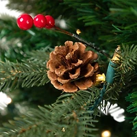 4.5ft. Pre-Lit Real Touch™ Mixed Noble Spruce Artificial Christmas Tree, Warm White Lights