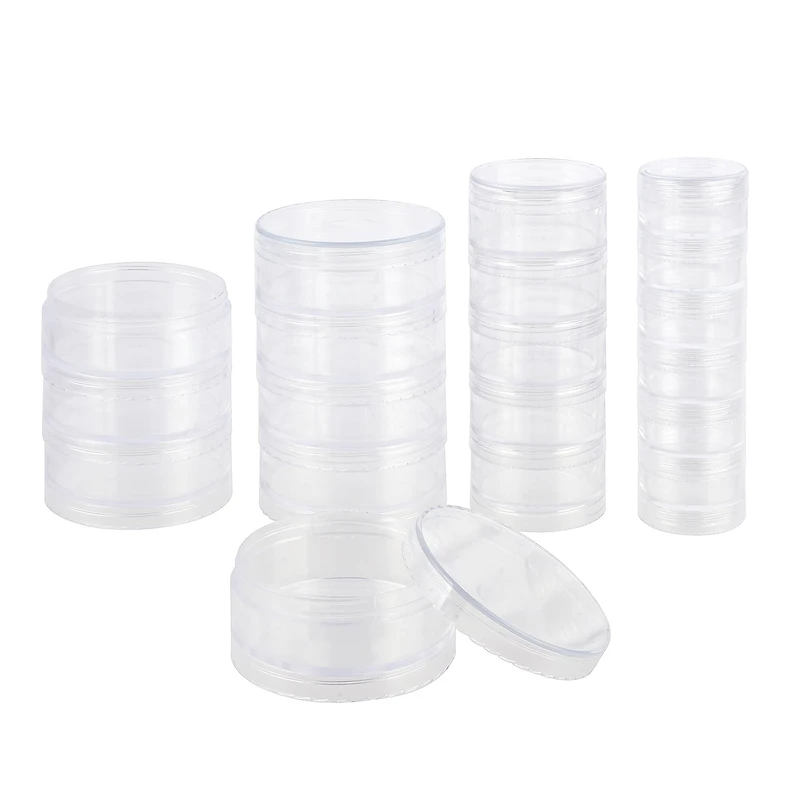 Clear Round Bead Storage Stack Set by Bead Landing™