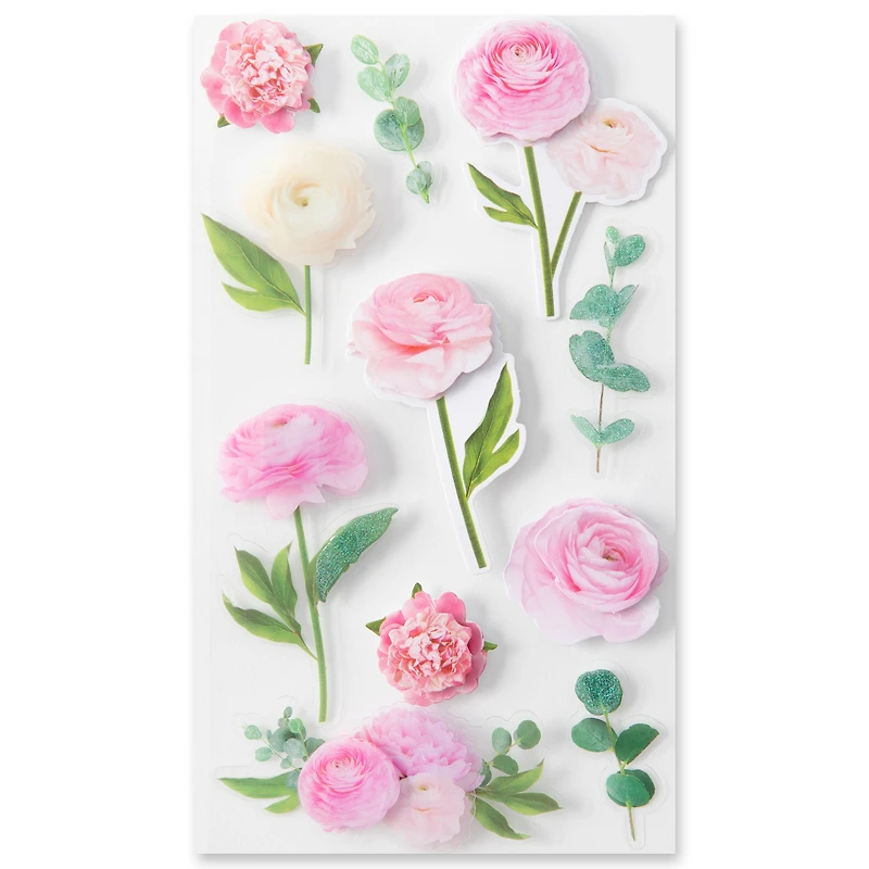 Pink Cala Rose Dimensional Stickers by Recollections™