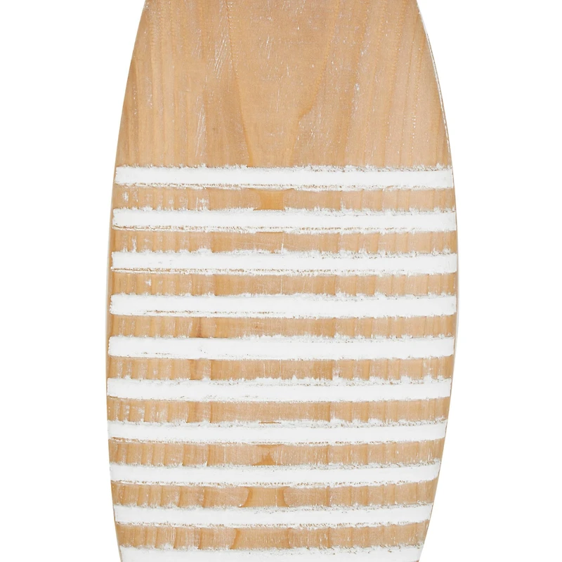 Brown Wood Striped Fish Hanging Wall Décor Set