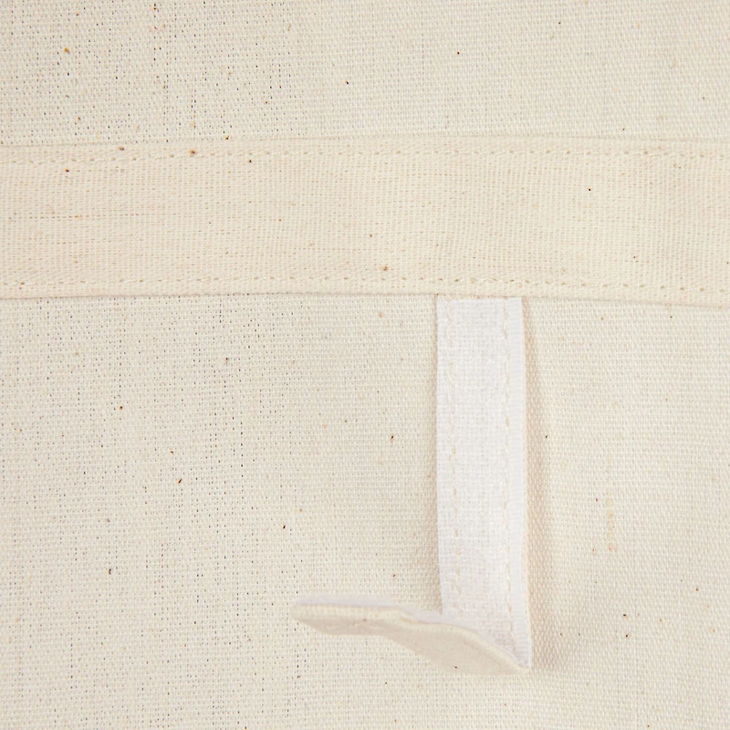 Household Essentials 68" Natural Cotton Over the Door Cap & Hat Organizer