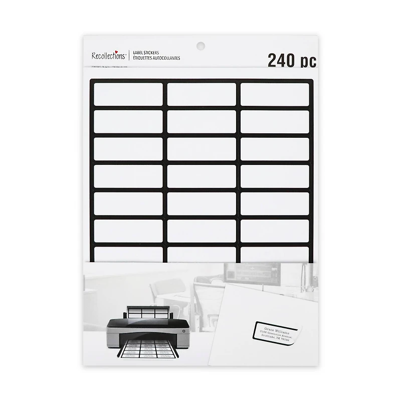 Black Border Address Label Stickers by Recollections™