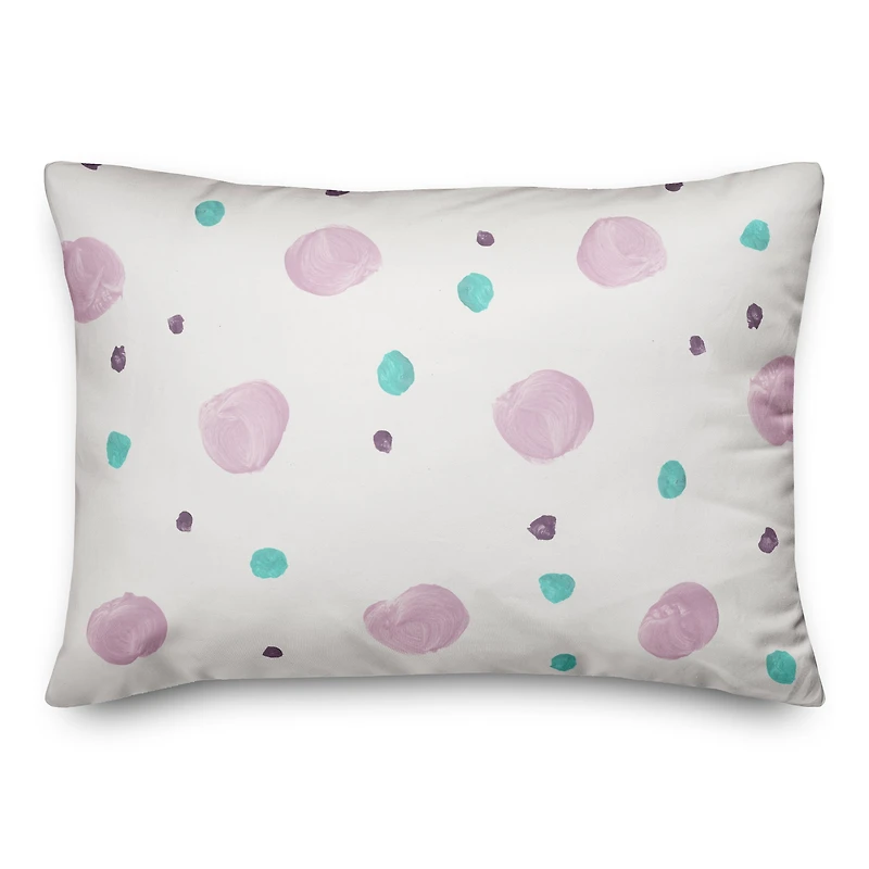 Dots On White Indoor/Outdoor Pillow