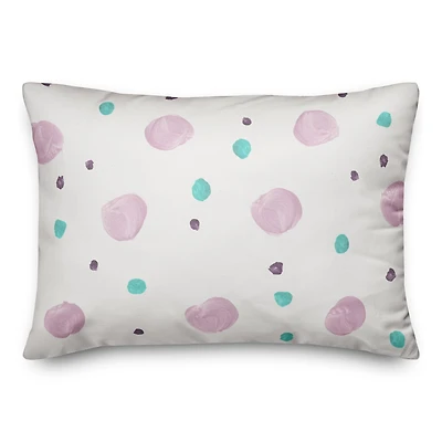 Dots On White Indoor/Outdoor Pillow