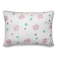 Dots On White Indoor/Outdoor Pillow
