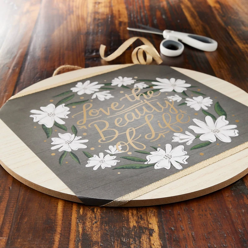 15" Unfinished Round Plaque by Make Market®