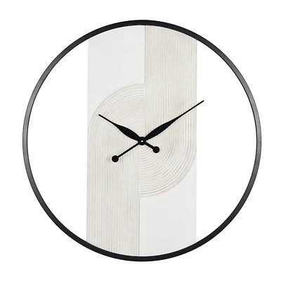 30" The Novogratz Art Deco Inspired Line Art Wall Clock