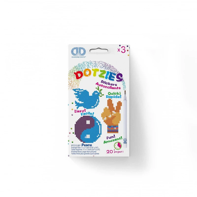 Diamond Dotz® Dotzies® Peace Stickers Kit
