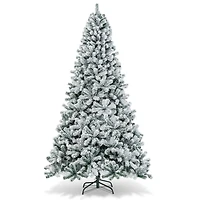 Costway 9ft. Unlit Snow Flocked Artificial Christmas Tree