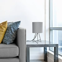 Simple Designs Gray Down to the Wire Table Lamp