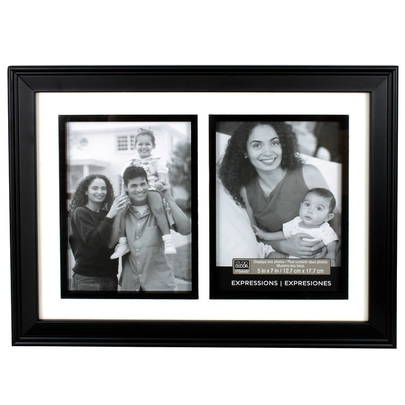 6 Pack: 2-Opening Black 5" x 7" Collage Frame, Expressions by Studio Décor®