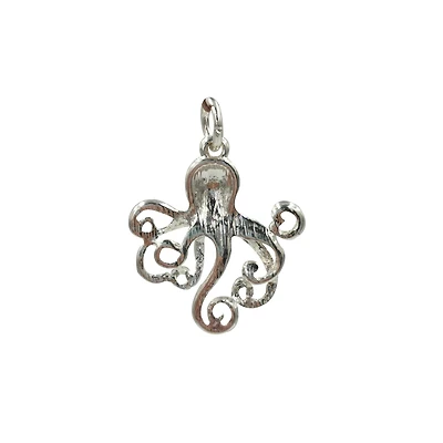 Charmalong™ Silver Plated Octopus Charm by Bead Landing™