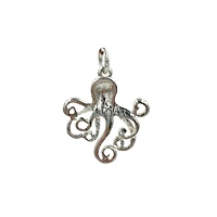 Charmalong™ Silver Plated Octopus Charm by Bead Landing™