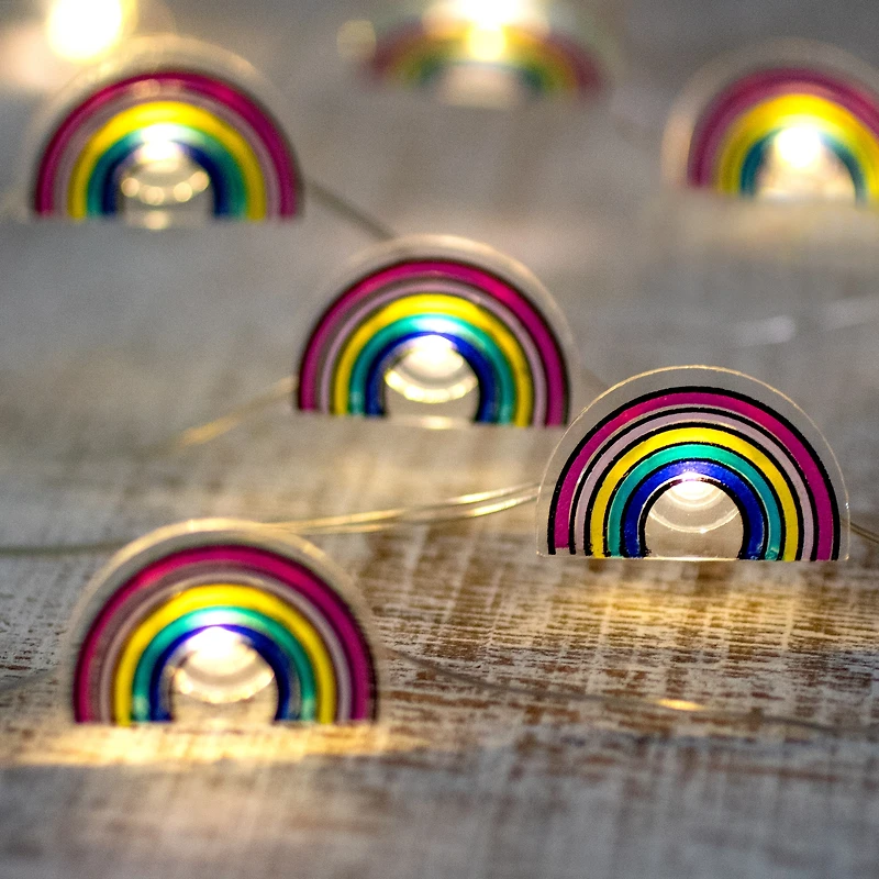 10ct. LED Rainbow Fairy Lights Set