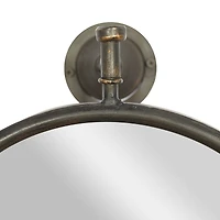 29" Oval Wood Wall Mirror