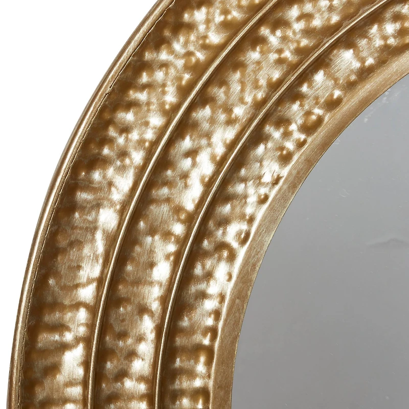 39" Gold Glam Metal Wall Mirror