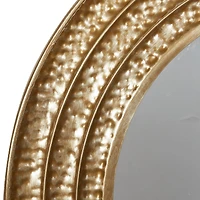 39" Gold Glam Metal Wall Mirror