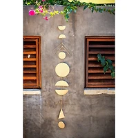 The Novogratz 48" Gold Metal Eclectic Wind Chime, 2ct.