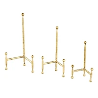 Gold Metal Slim Display Easel with Ball Accent Set
