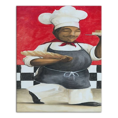 Happy Chef 16" x 20" Canvas Wall Art