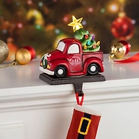 Red Truck Illuminated Stocking Hanger