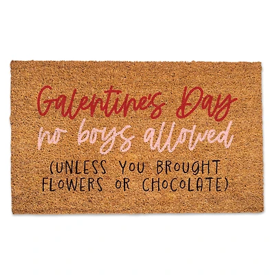 Galentine's Day No Boys Allowed Doormat