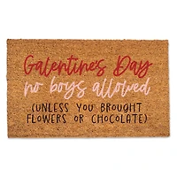 Galentine's Day No Boys Allowed Doormat