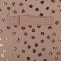 DII® 11" Millennial Pink & Gold Dots Non-Woven Fabric Cubes, 2ct.