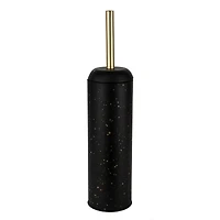 Elle Décor Black & Gold Speckled Toilet Brush & Holder