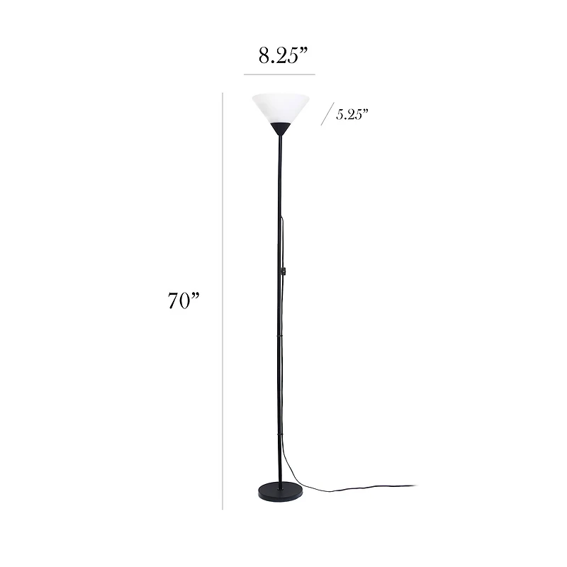 Simple Designs 70" Torchiere Floor Lamp