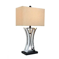 Elegant Designs 27.5" Chrome Executive Business Table Lamp