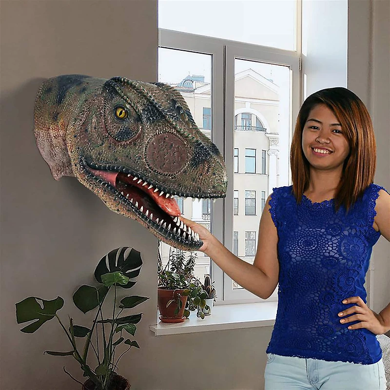 Design Toscano Giant Allosaurus Dinosaur Wall Trophy Décor