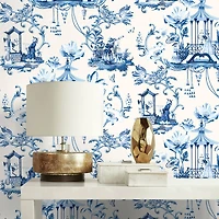 Harrison Howard East of the Moon Delft Peel & Stick Wallpaper