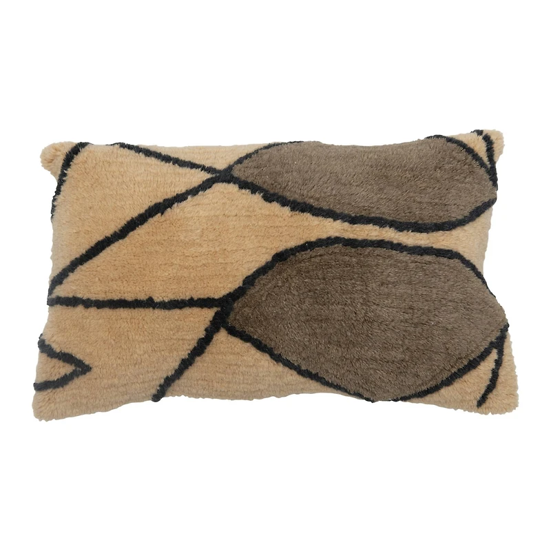 Hello Honey® Wool Blend Tufted Lumbar Pillow