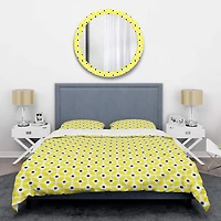 Designart 'Retro Geometric Design I' Mid-Century Duvet Cover Set