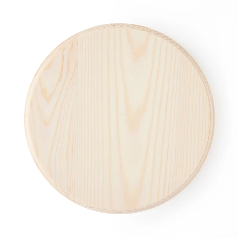 8 Pack: 8" Pine Circle Plaque by Make Market®