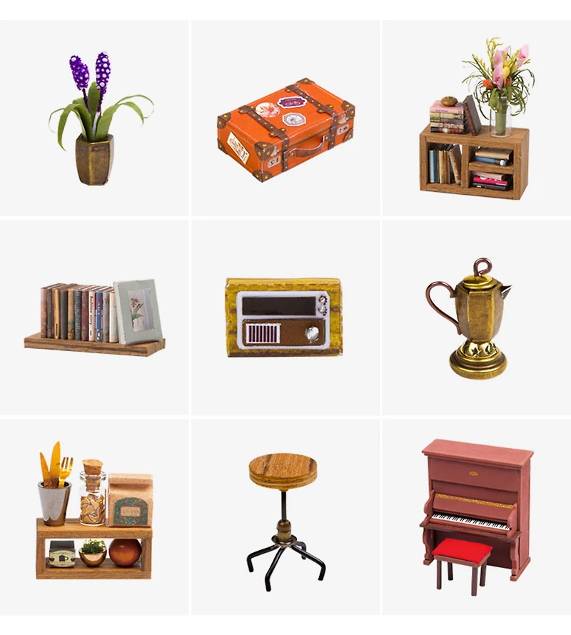 Rolife® Simon's Coffee Shop DIY Miniature House Kit