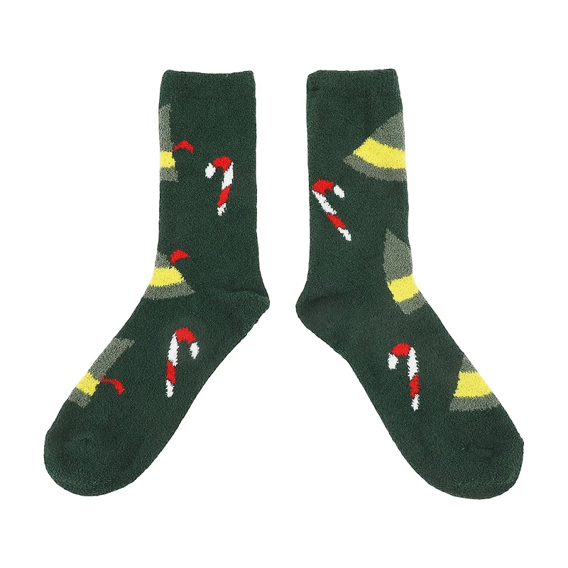 Elf™ Hats & Silhouettes 2-Pair Adult Chenille Crew Socks