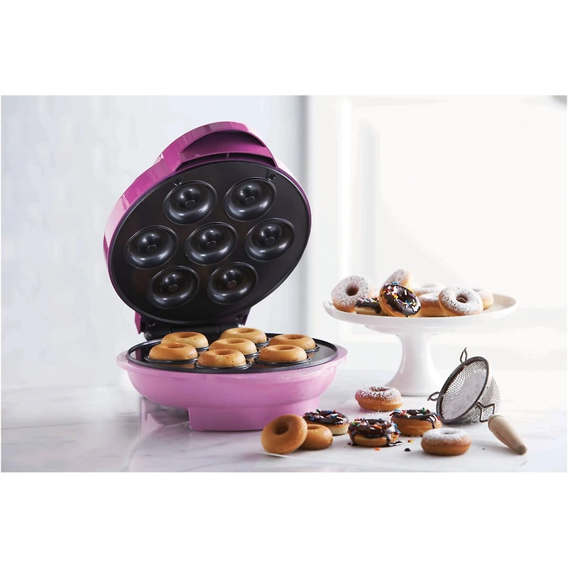 Brentwood Pink Nonstick Mini Donut Maker