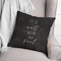 18" It Is Well With My Soul Indoor/Outdoor Pillow