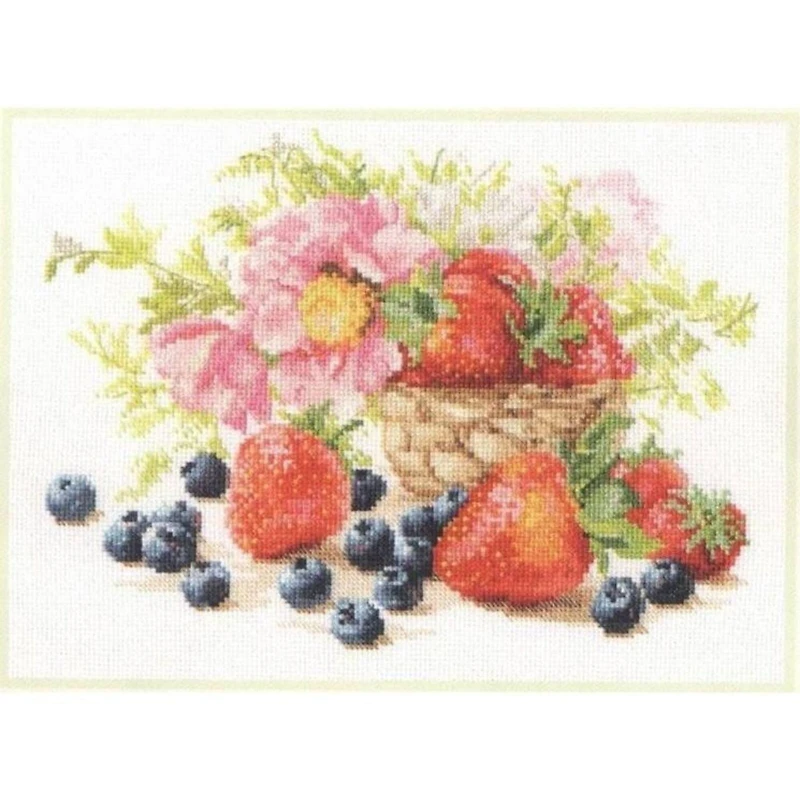 Alisa Strawberries Cross Stitch Kit