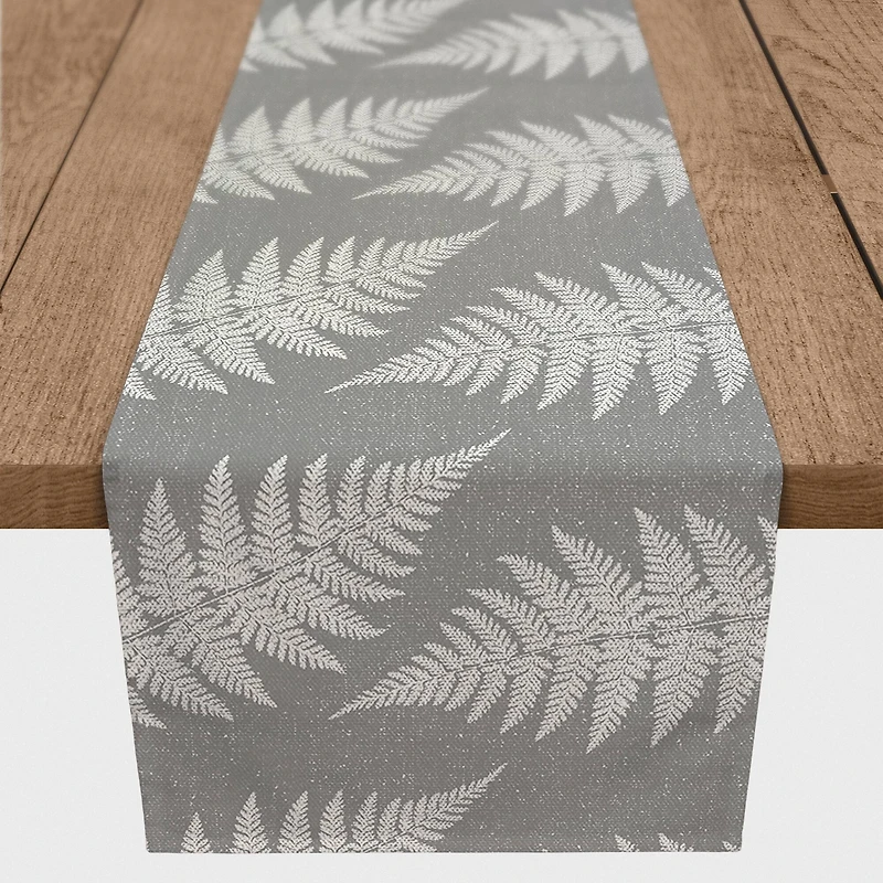 Sketched Fern Pattern 16" x 90" Cotton Twill Runner