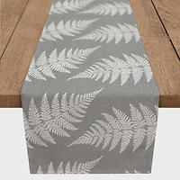 Sketched Fern Pattern 16" x 90" Cotton Twill Runner