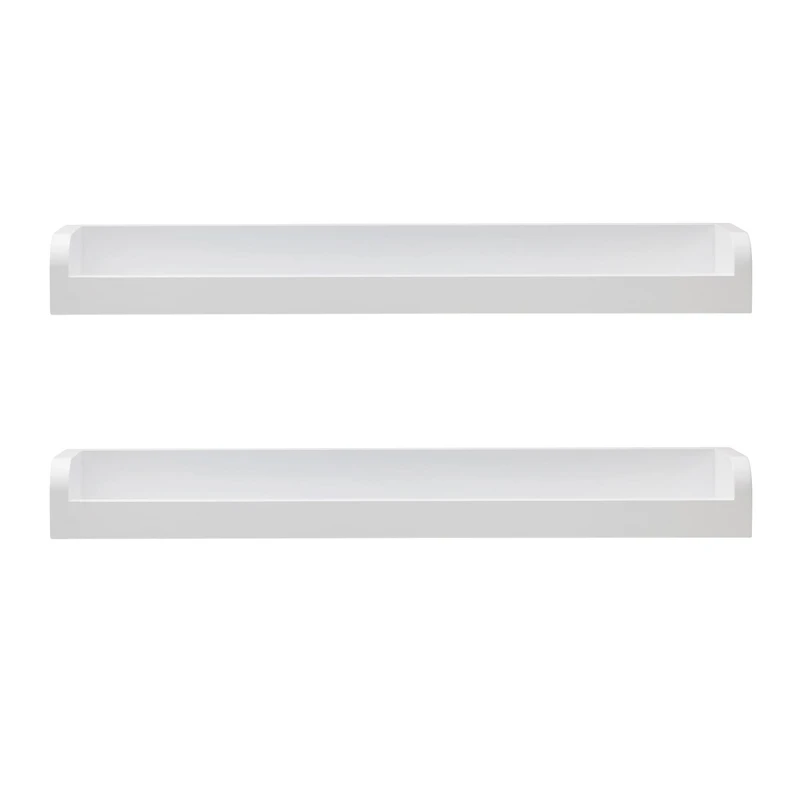 Melannco White MDF 18" Shelf, 2ct.