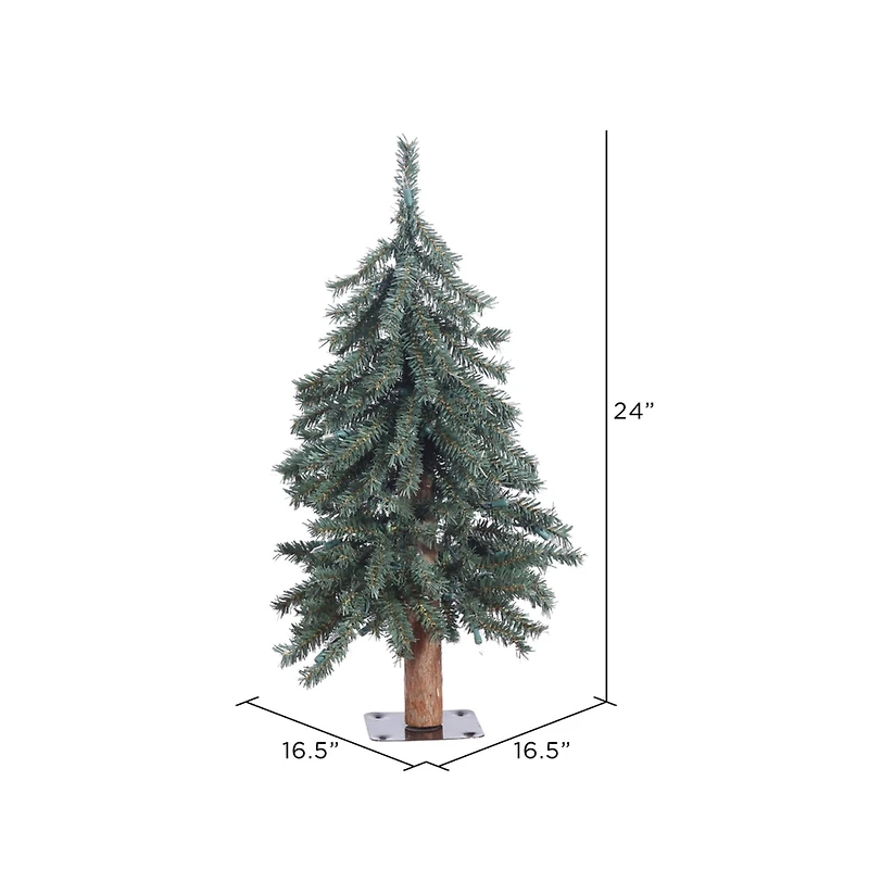 2ft. Unlit Natural Bark Alpine Artificial Christmas Tree