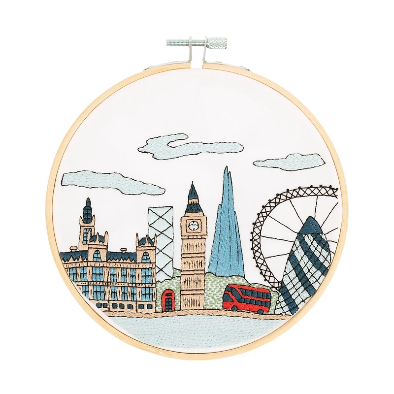 DMC® London Intermediate Embroidery Kit with Hoop